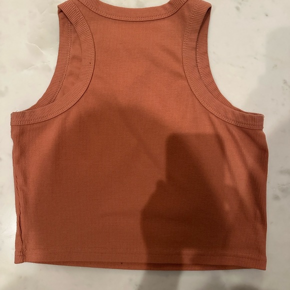 Amazon Women's Ribbed Tank Top - Rust - Picture 2 of 2